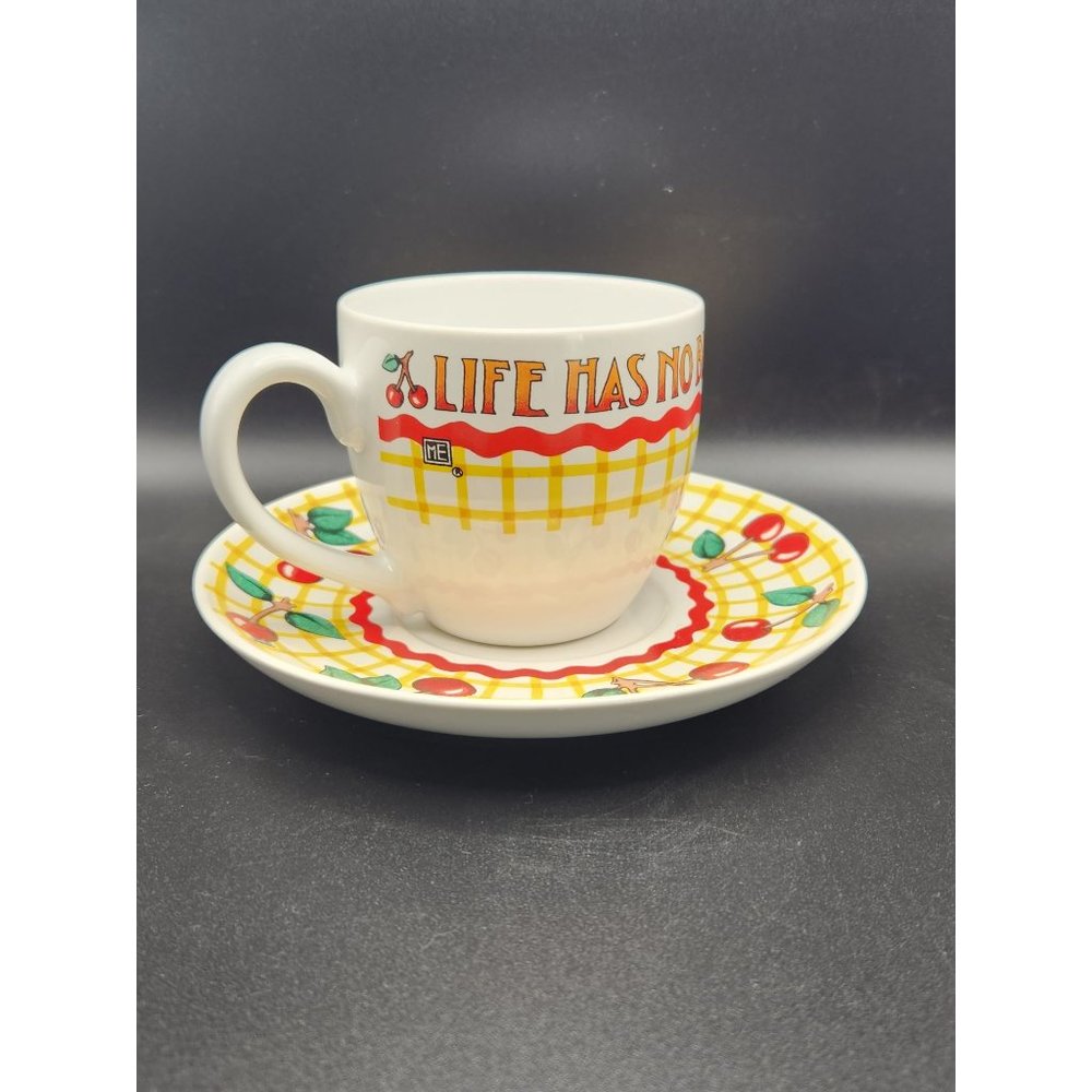 Mary Engelbreit Tea Cup and Saucer - Life Has No Blessing Like A Good Friend